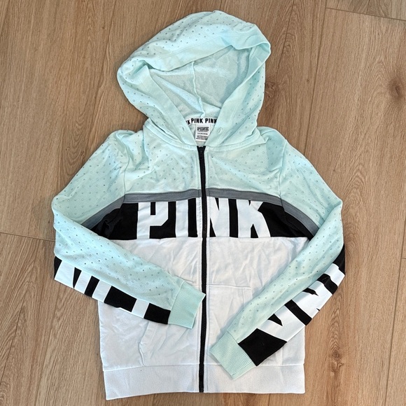 Pink Hoodie - Mint and Black - Picture 1 of 3